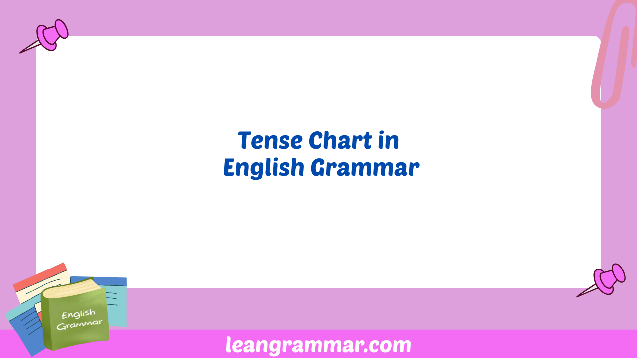 Tense Chart in English Grammar