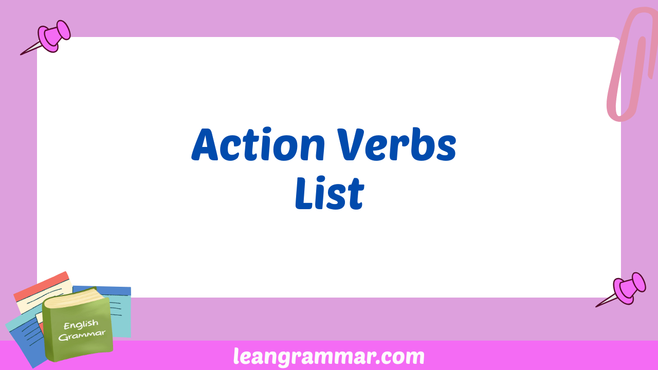 Action Verbs List