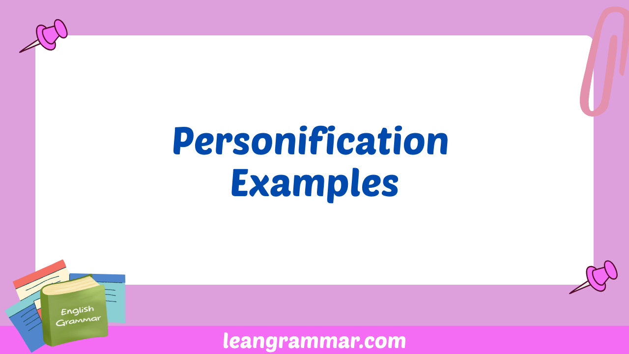 Personification Examples