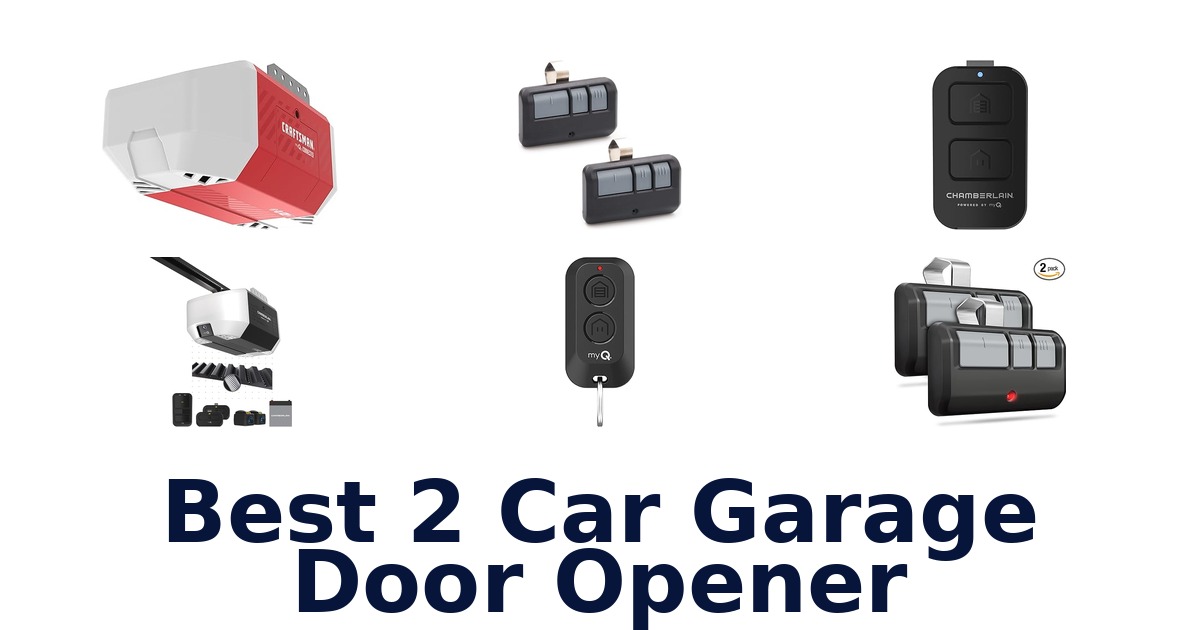 best 2 car garage door opener