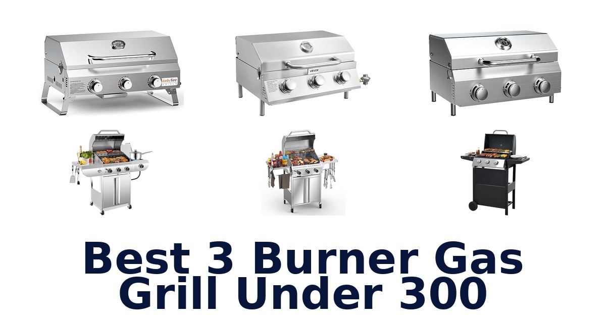 best 3 burner gas grill under 300