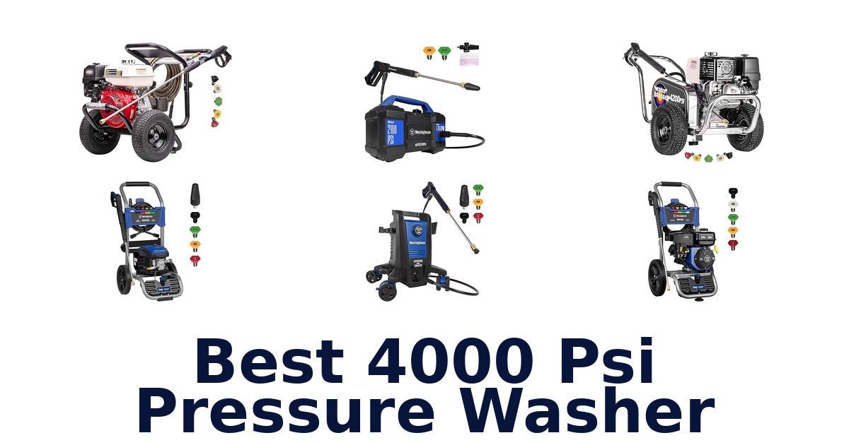 best 4000 psi pressure washer