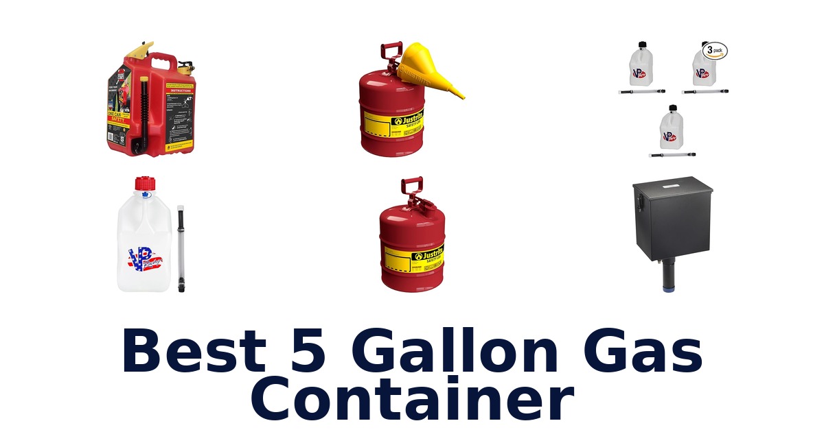best 5 gallon gas container