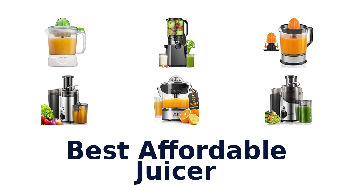 best affordable juicer