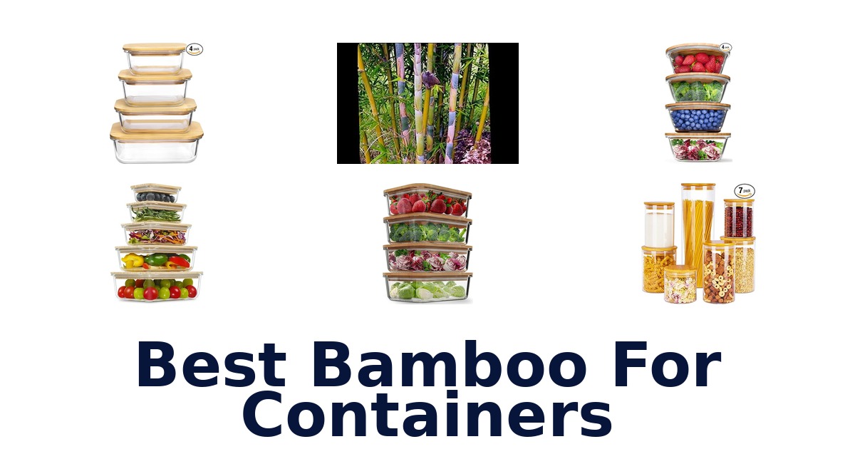 best bamboo for containers