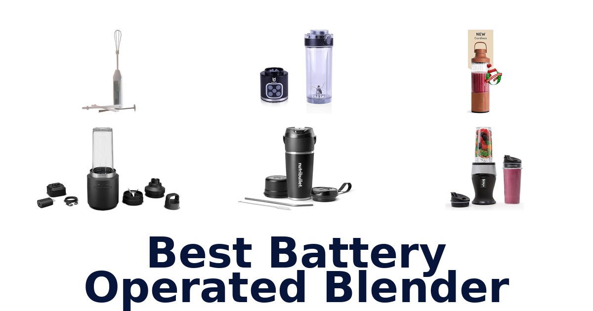 best battery operated blender