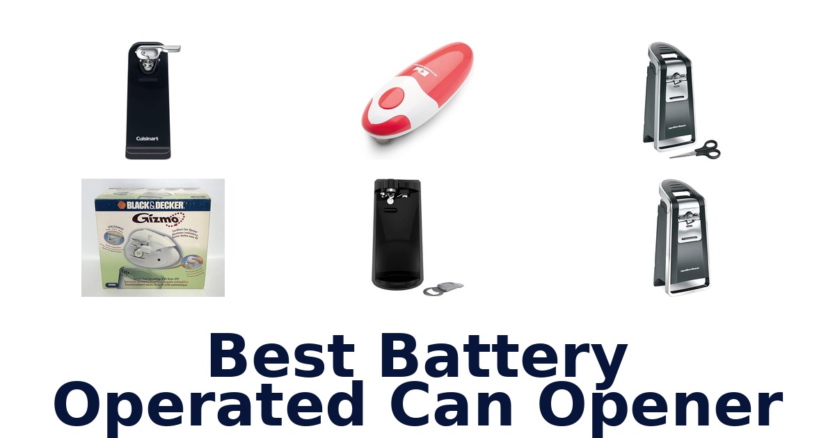 best battery operated can opener