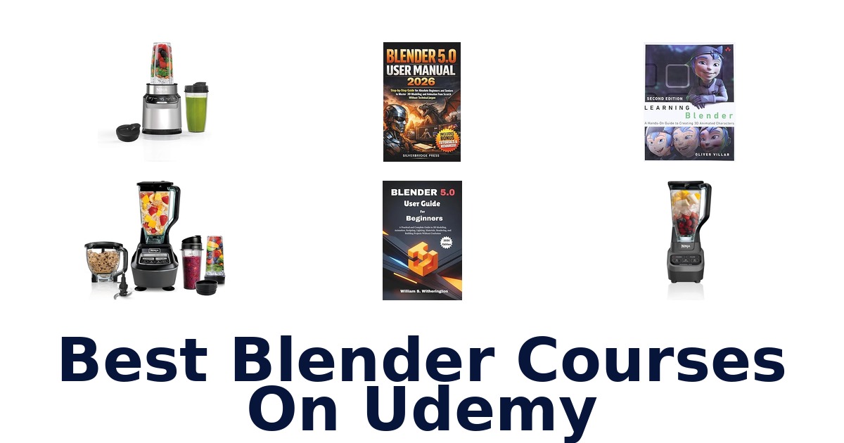 best blender courses on udemy