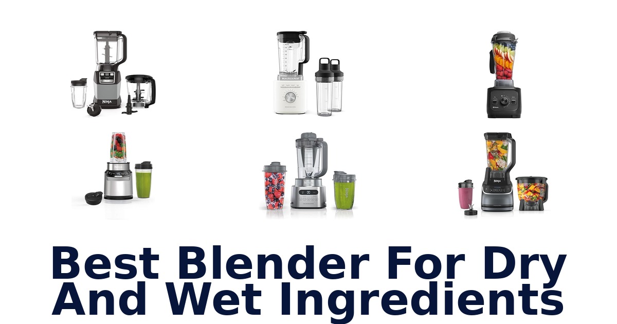 best blender for dry and wet ingredients