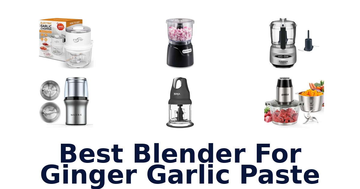 best blender for ginger garlic paste