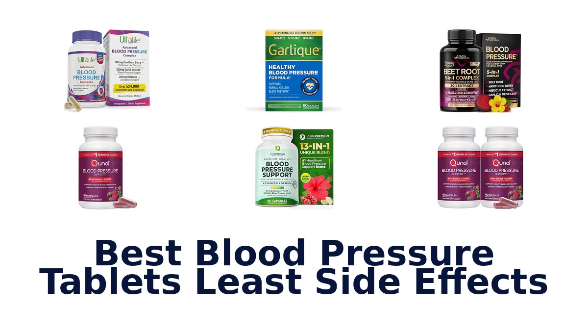 best blood pressure tablets least side effects