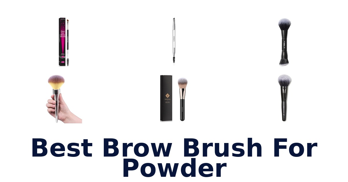 best brow brush for powder