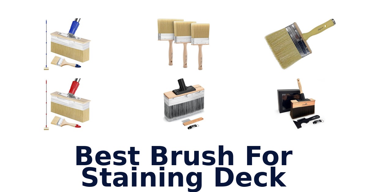best brush for staining deck