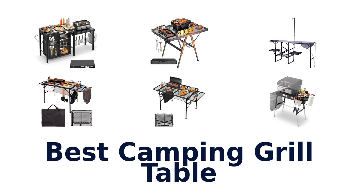 best camping grill table