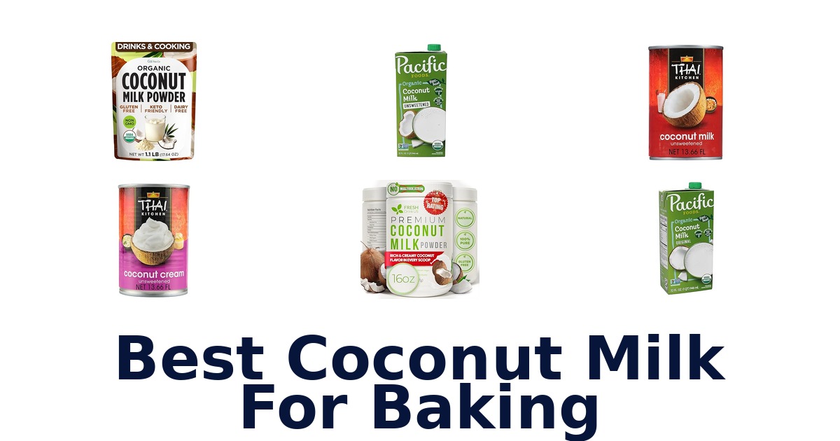 best coconut milk for baking