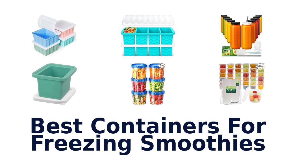 best containers for freezing smoothies
