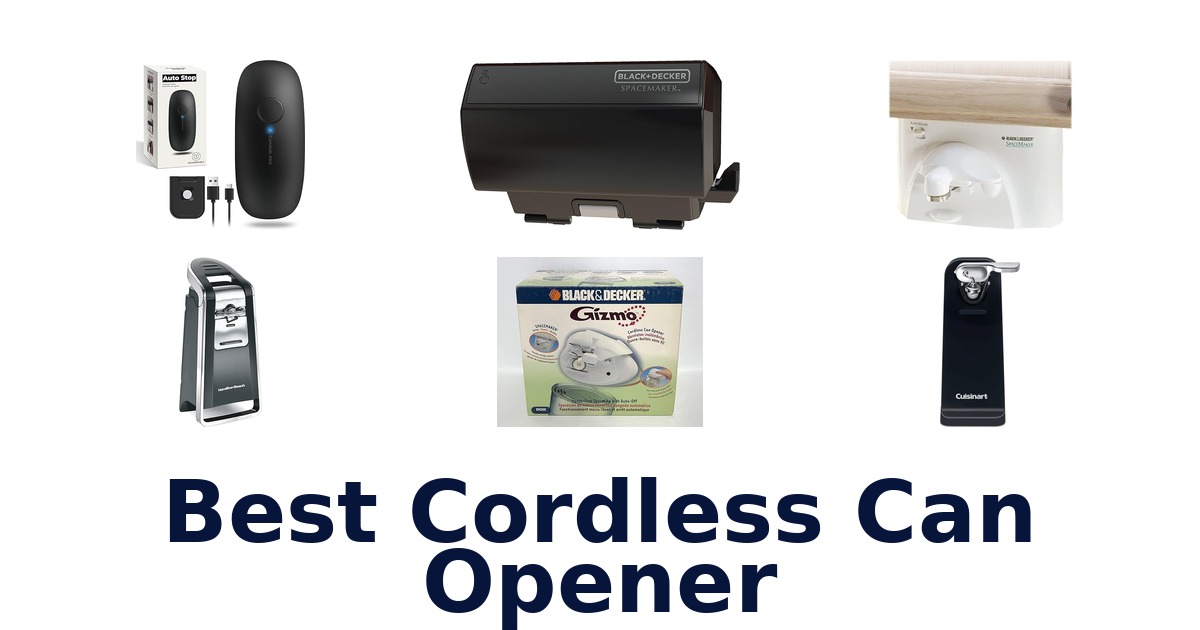 best cordless can opener