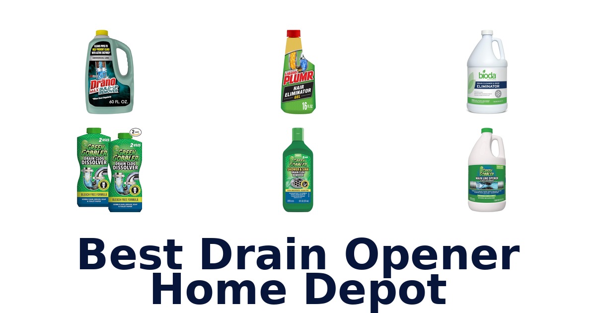 best drain opener home depot