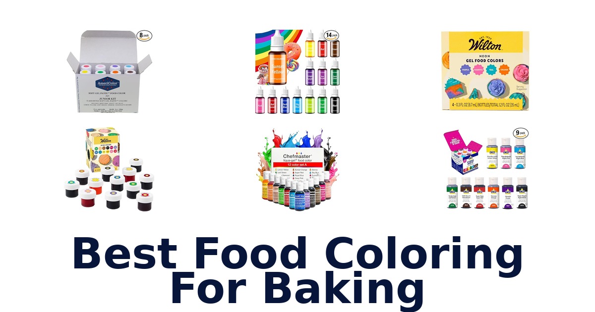 best food coloring for baking