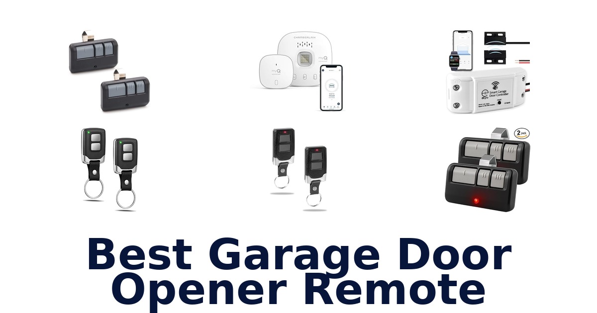 best garage door opener remote