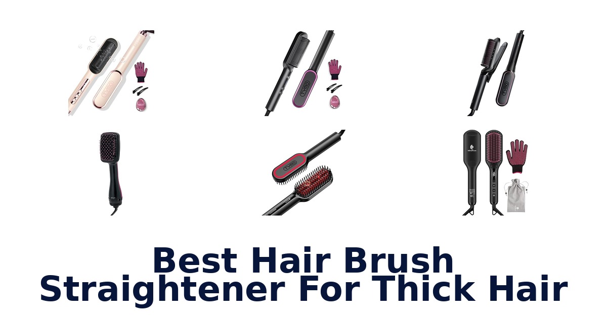 best hair brush straightener for thick hair