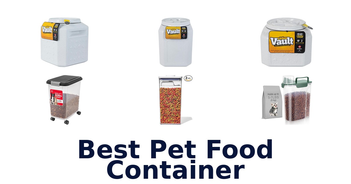 best pet food container
