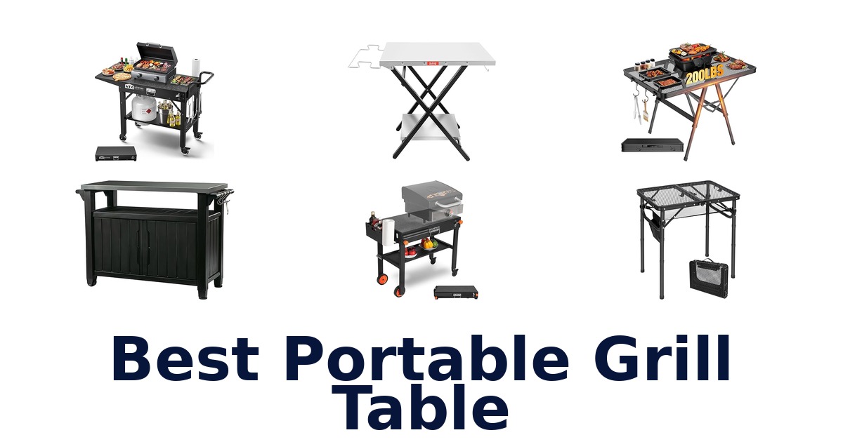 best portable grill table