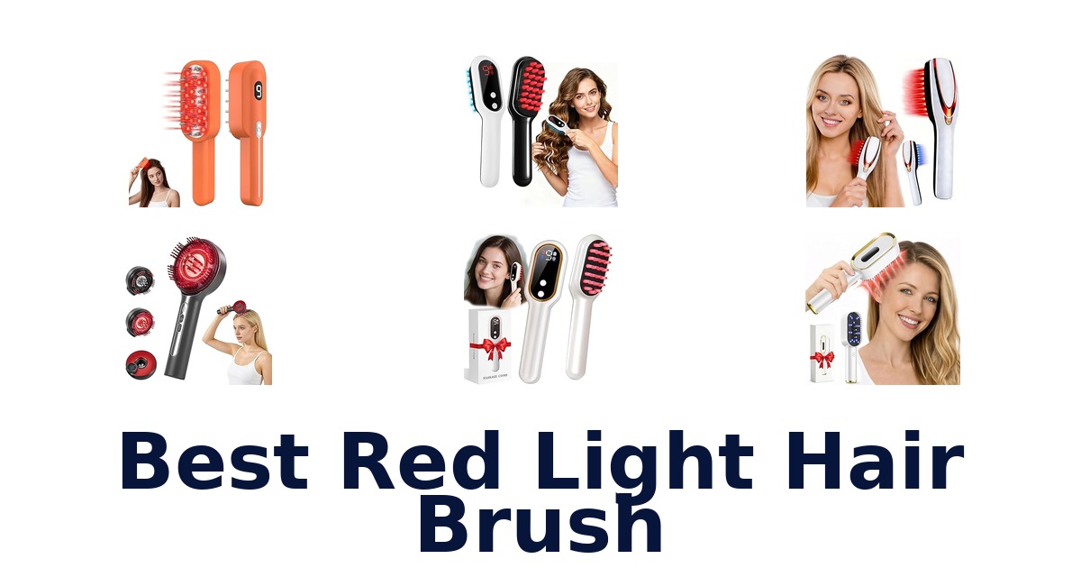 best red light hair brush