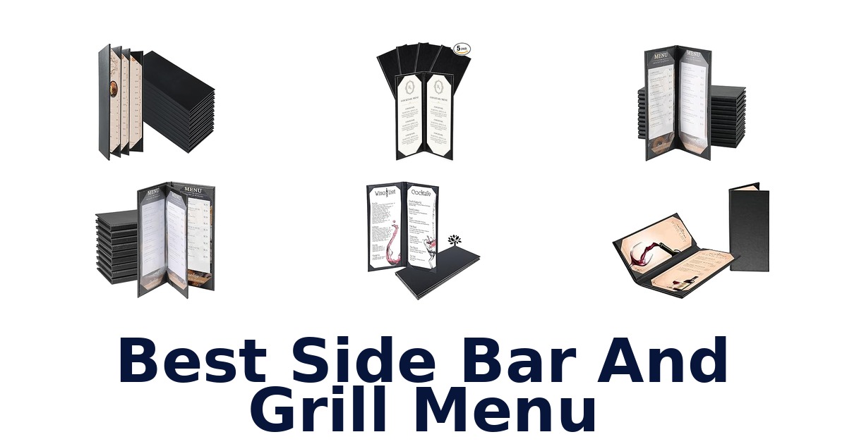 best side bar and grill menu