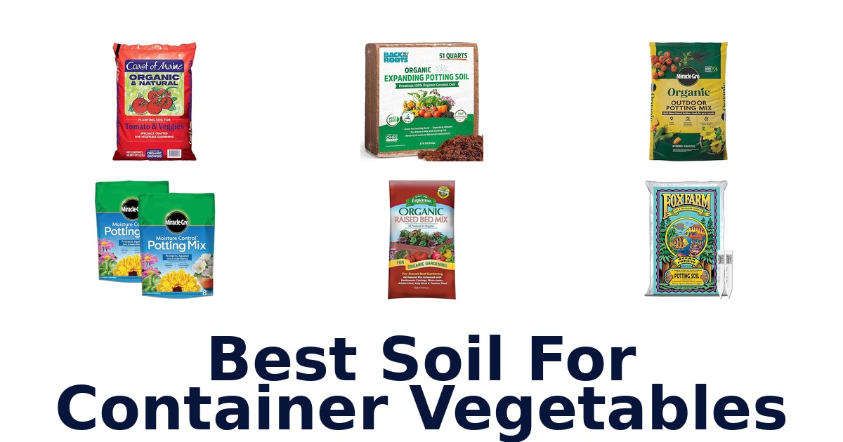 best soil for container vegetables