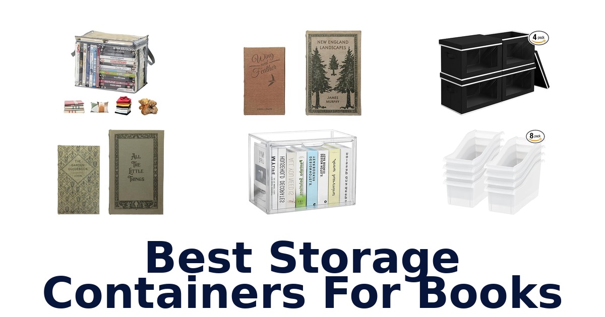 best storage containers for books