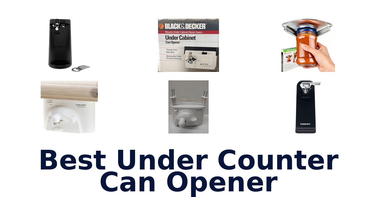 best under counter can opener
