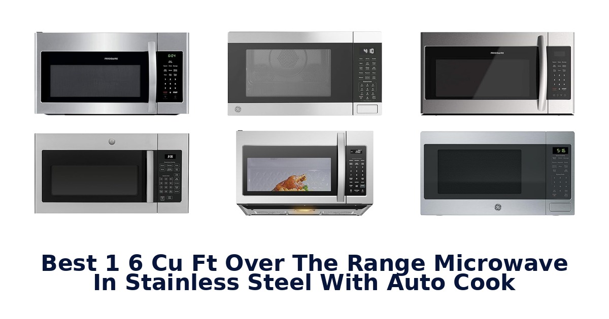best 1 6 cu ft over the range microwave in stainless steel with auto cook