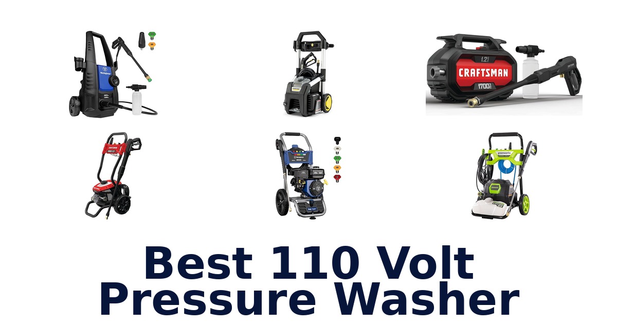 best 110 volt pressure washer