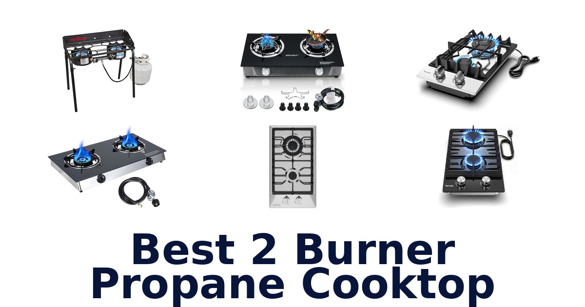 best 2 burner propane cooktop