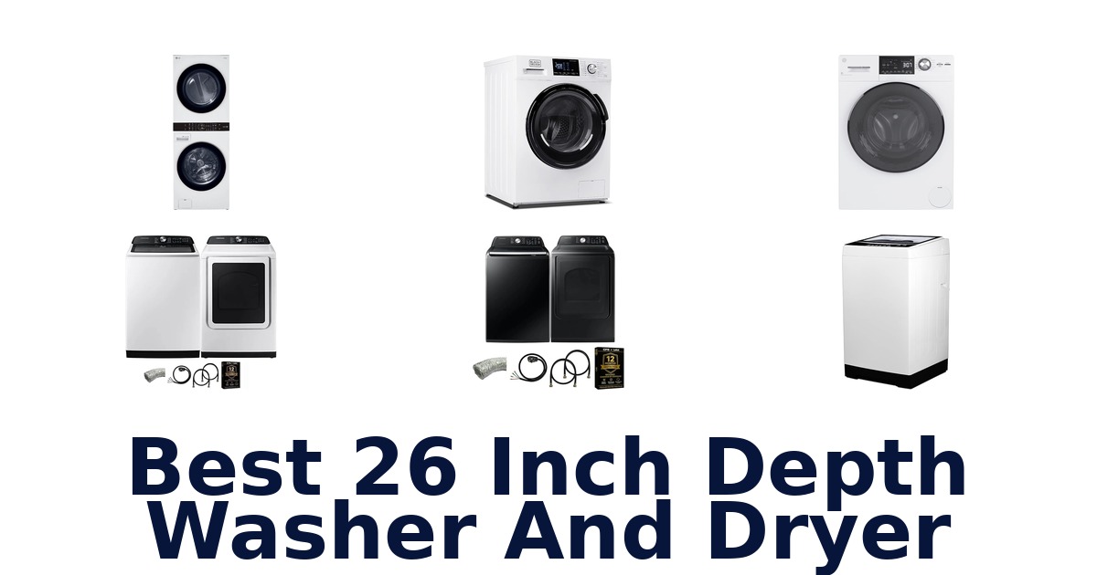 best 26 inch depth washer and dryer