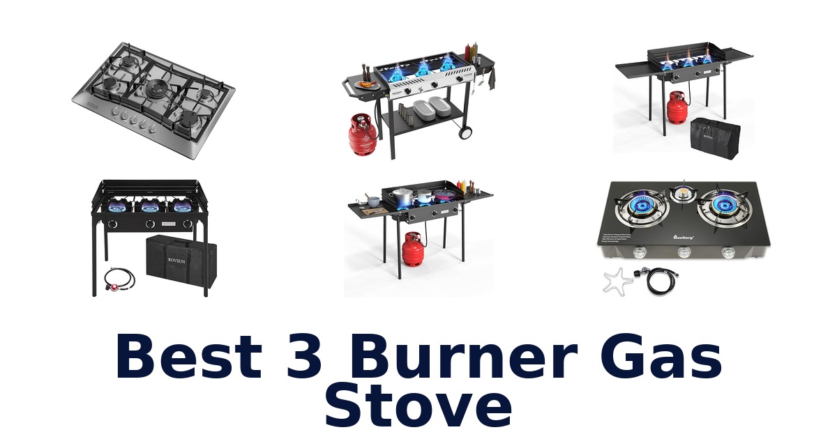 best 3 burner gas stove