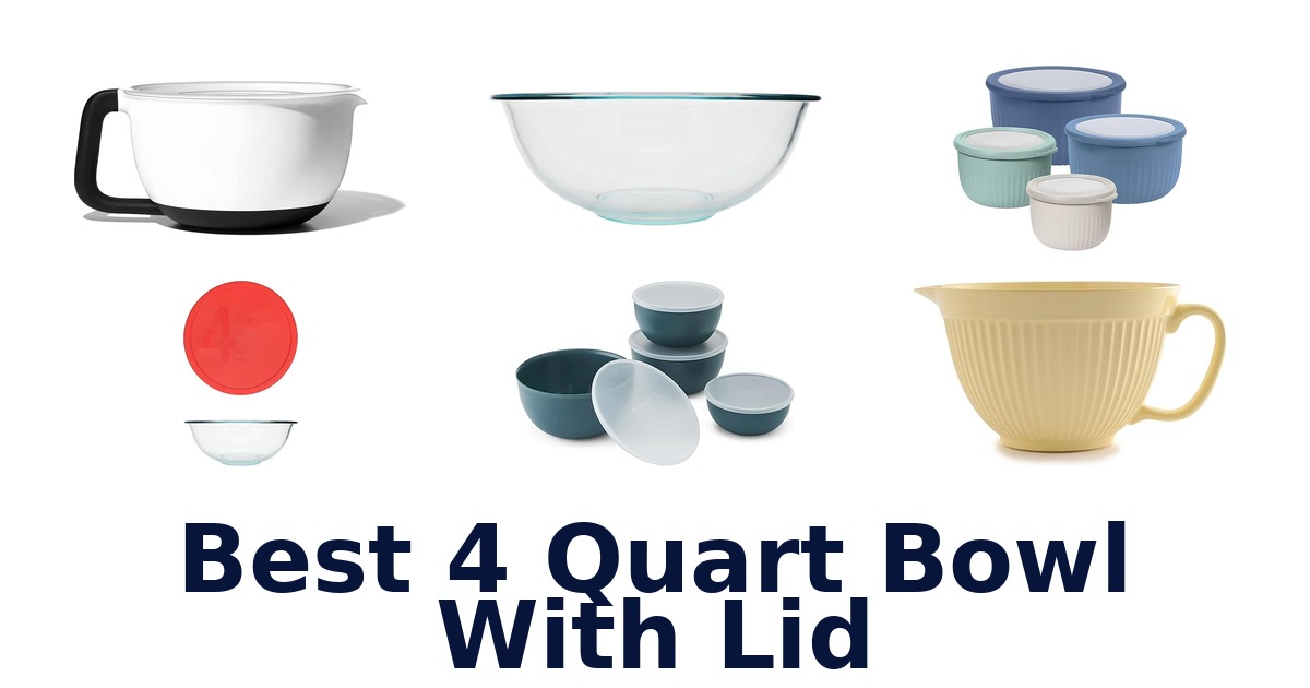 best 4 quart bowl with lid