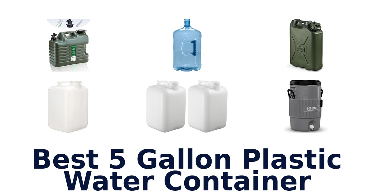 best 5 gallon plastic water container