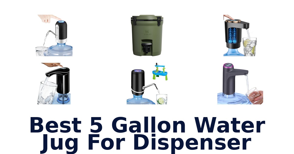 best 5 gallon water jug for dispenser