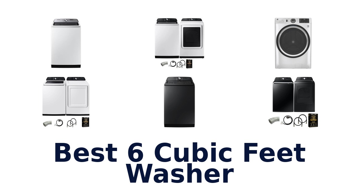 best 6 cubic feet washer