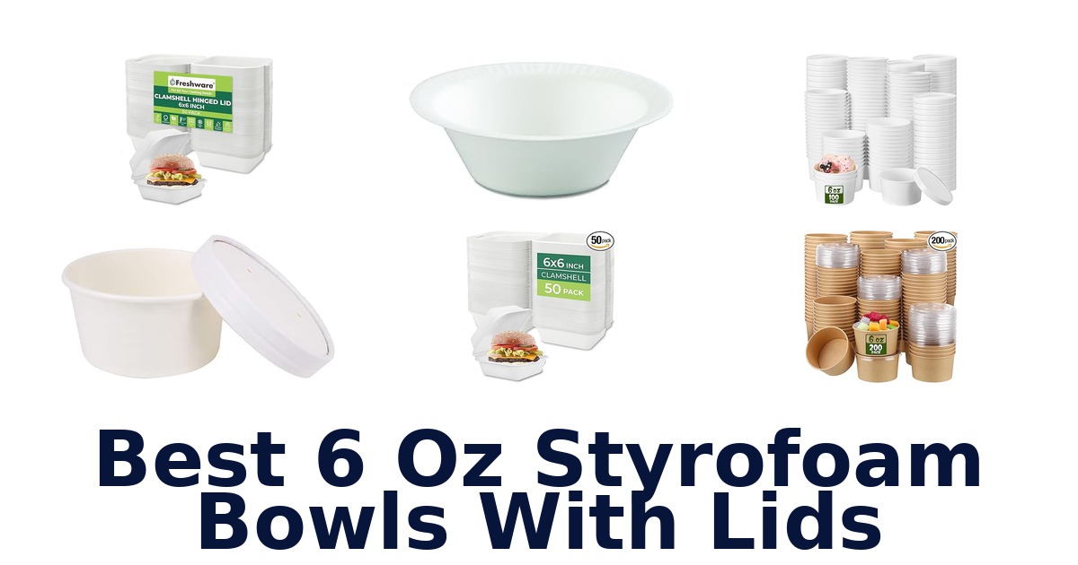 best 6 oz styrofoam bowls with lids