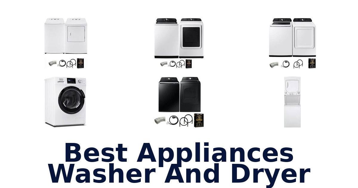 best appliances washer and dryer