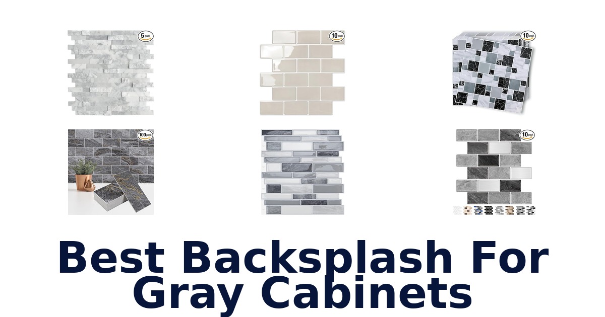 best backsplash for gray cabinets