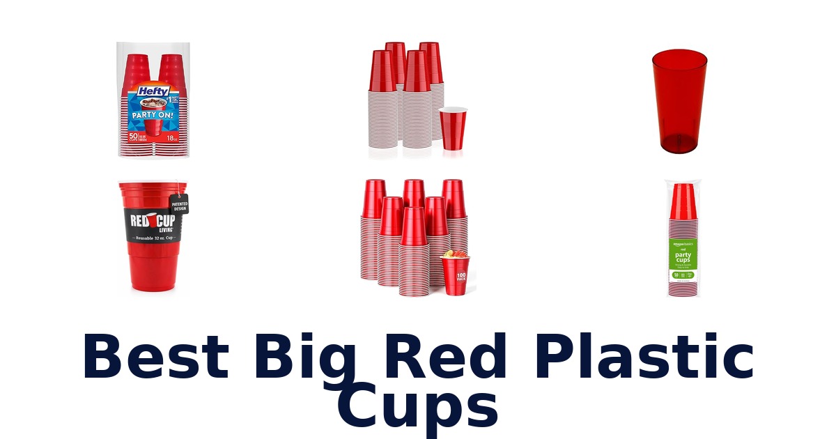 best big red plastic cups