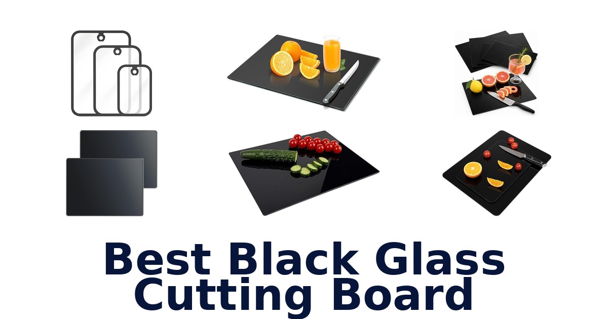 best black glass cutting board