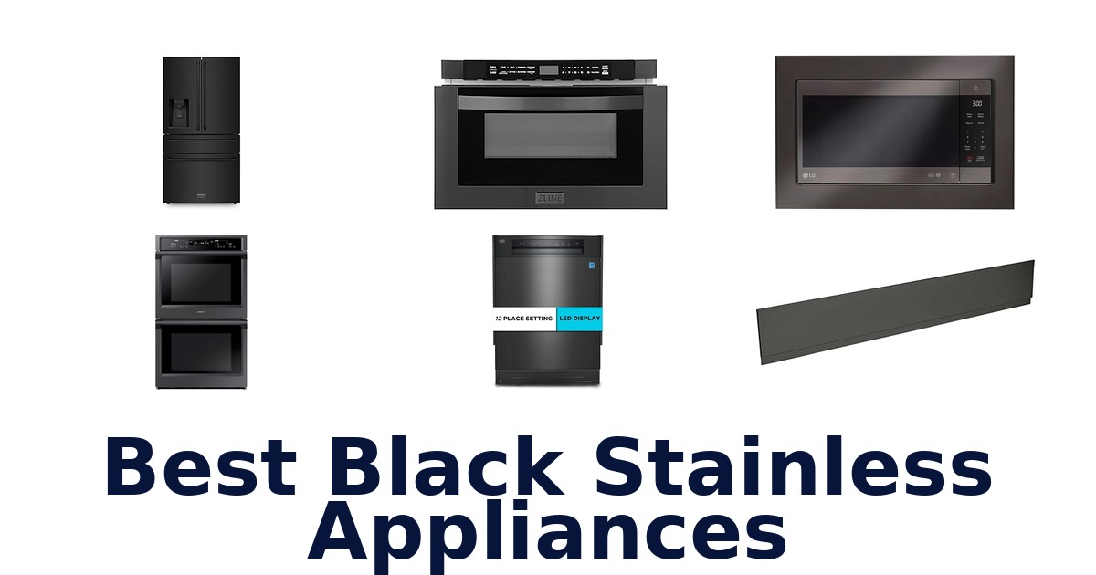 best black stainless appliances