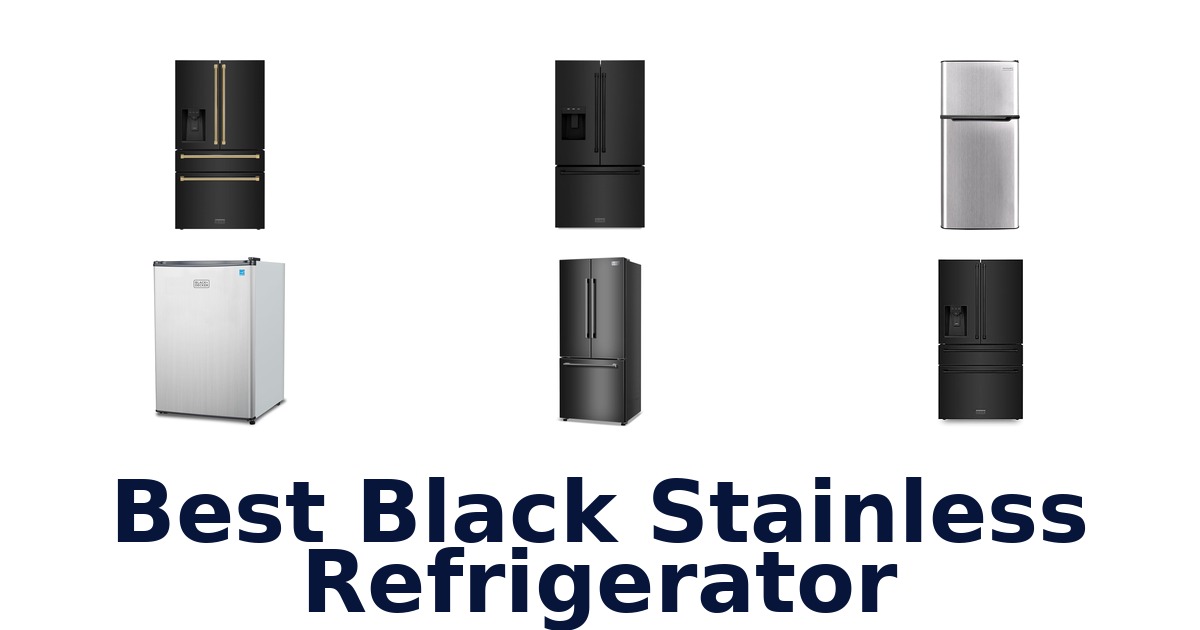 best black stainless refrigerator