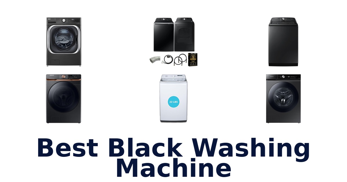 best black washing machine