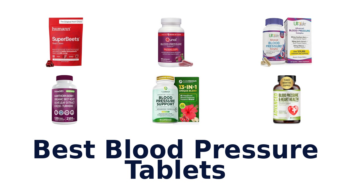 best blood pressure tablets